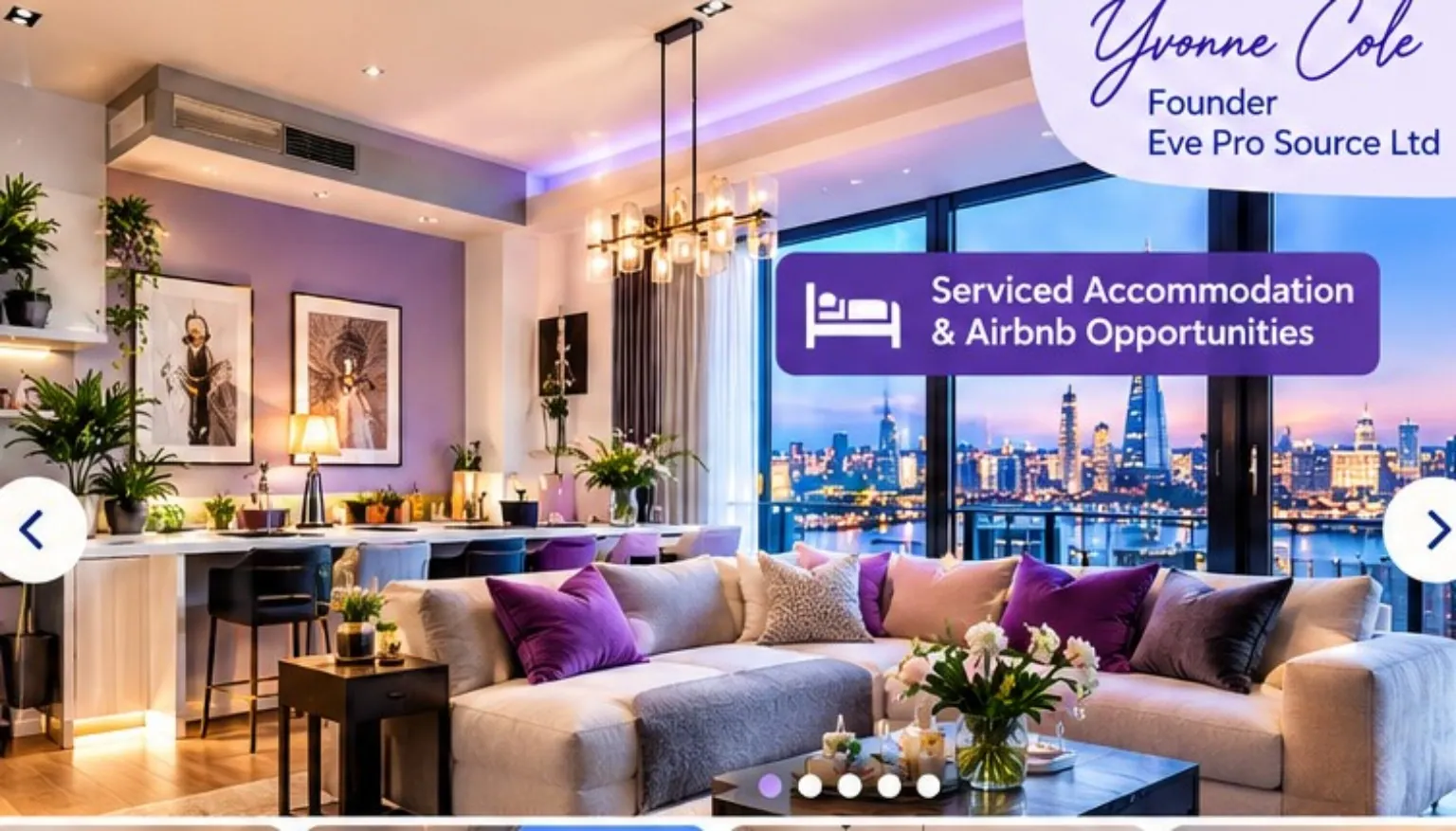 Eve Pro Source Ltd serviced accommodation and Airbnb opportunities promotional banner