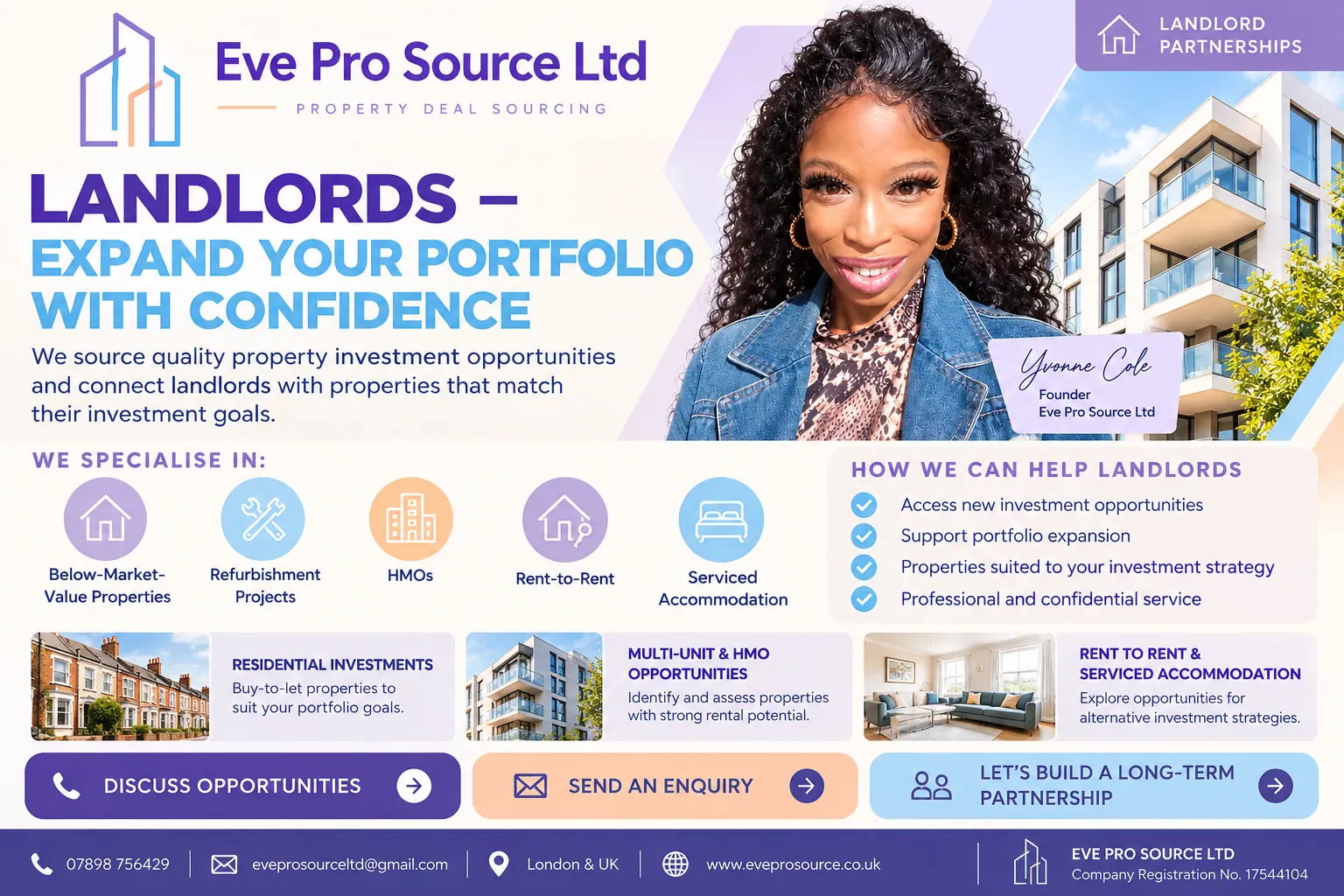 Eve Pro Source Ltd — Landlords: Expand Your Portfolio With Confidence