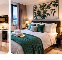 Illustrative furnished bedroom